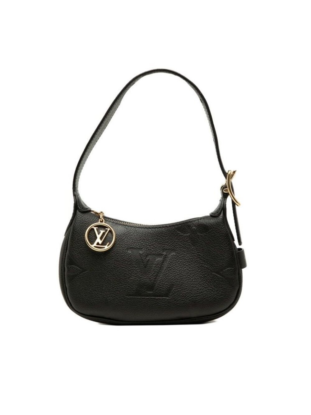 Louis Vuitton Monogram Empreinte Mini Moon Handbag Bag Noir Black Leather